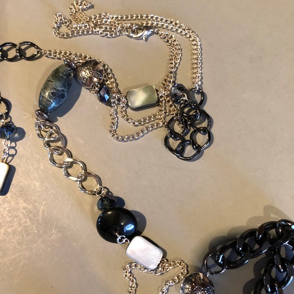 Mixed Bead and Chain Necklace #7 - Picture 6 of 8